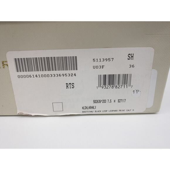 MARC FISHER  Dalaran  Leopard Calf Hair Pointed Toe Ankle Booties 7.5 Women's - Picture 11 of 13